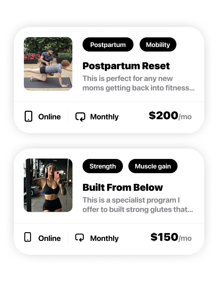Offers section of a Mode page